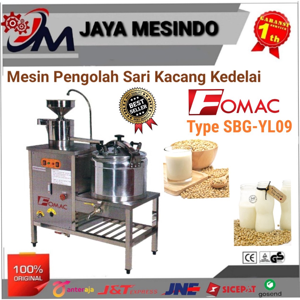 Mesin Giling Kacang Kedelai Susu Kacang Soyabean SBG-YL09 FOMAC