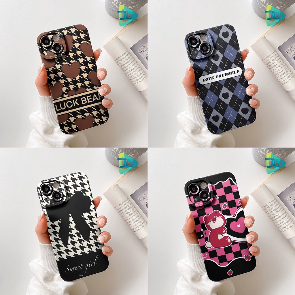 SOFTCASE PROCAMERA CUSTOM LUCK BEAR OPPO VIVO SAMSUNG REALME XIAOMI IPHONE INFINIX FOR ALL TYPE JB5749