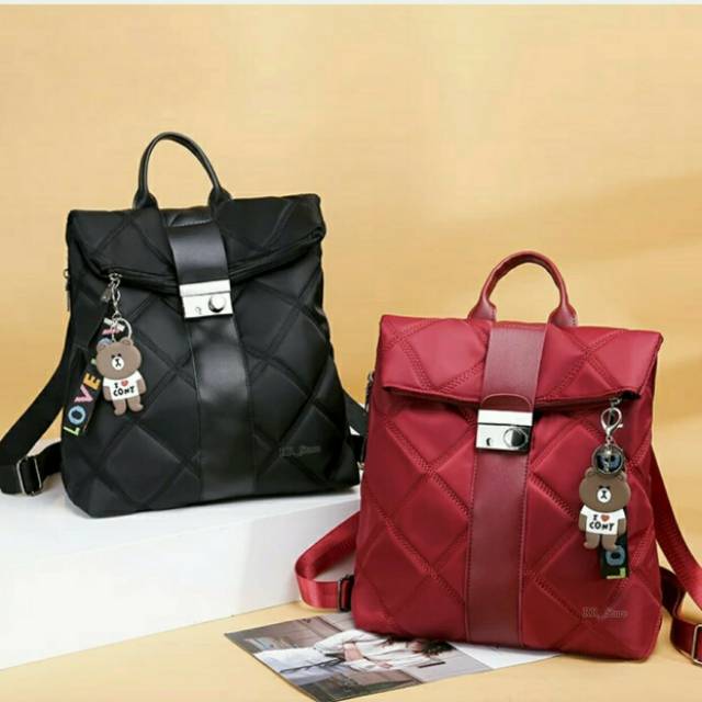 RANSEL WANITA BURBERRY TYPE JC TW 9332 8802 GC Tas Wanita Ransel P GAYA BARU KERJA CEWEK SANTAI P1D3