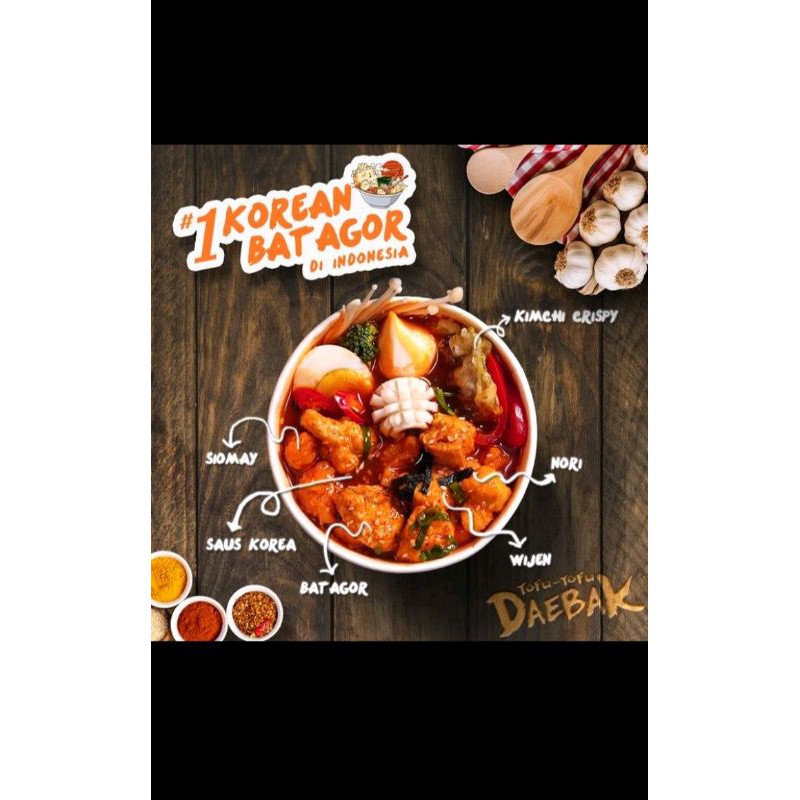 

Tofu Daebak Batagor Instan Korean Spicy