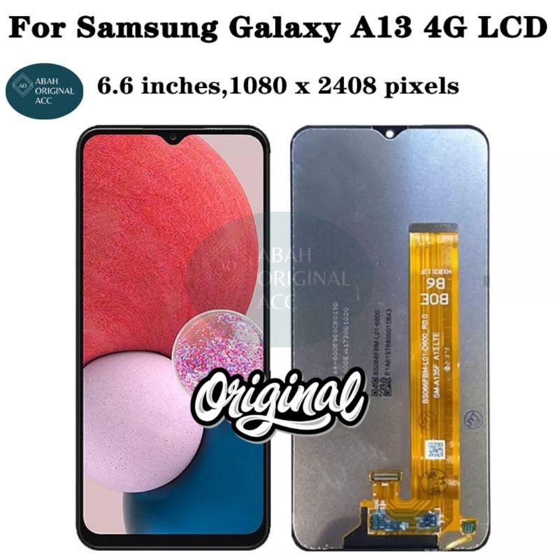 LCD TOUCHSCREEN SAMSUNG A13 ORI 100% 4G A135