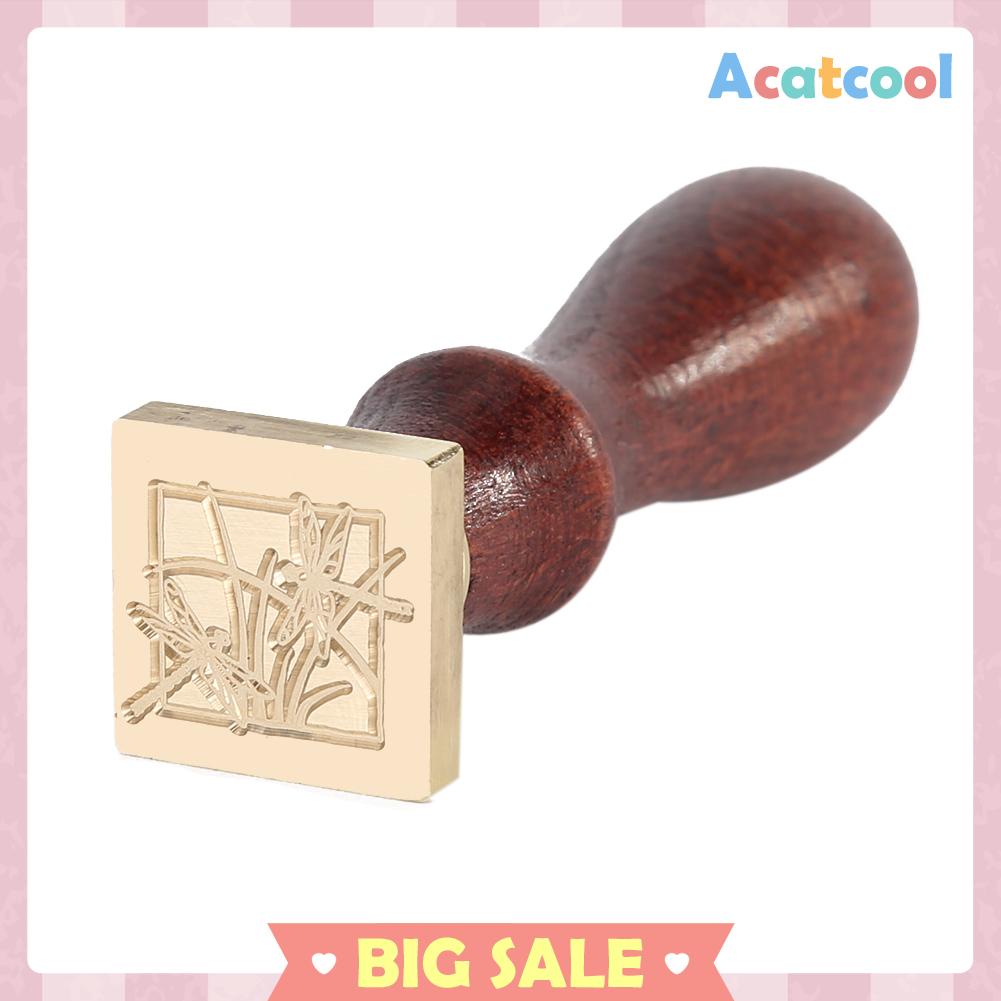 Stempel Segel Lilin Bentuk Persegi Motif Hewan Tanaman Gaya Retro Untuk Scrapbook