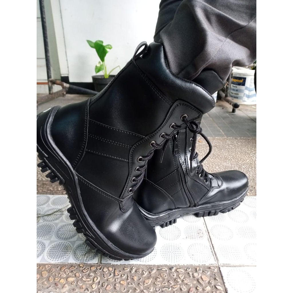SKD  Sepatu PDL Dinas Tinggi Doff Sepatu Safety TNI/POLRI/SATPAM - LB01