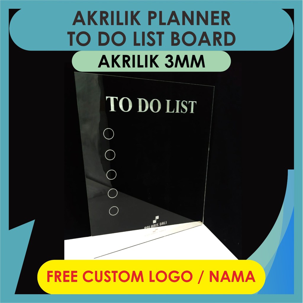 

AKRILIK PLANNER/AKRILIK TO DO LIST