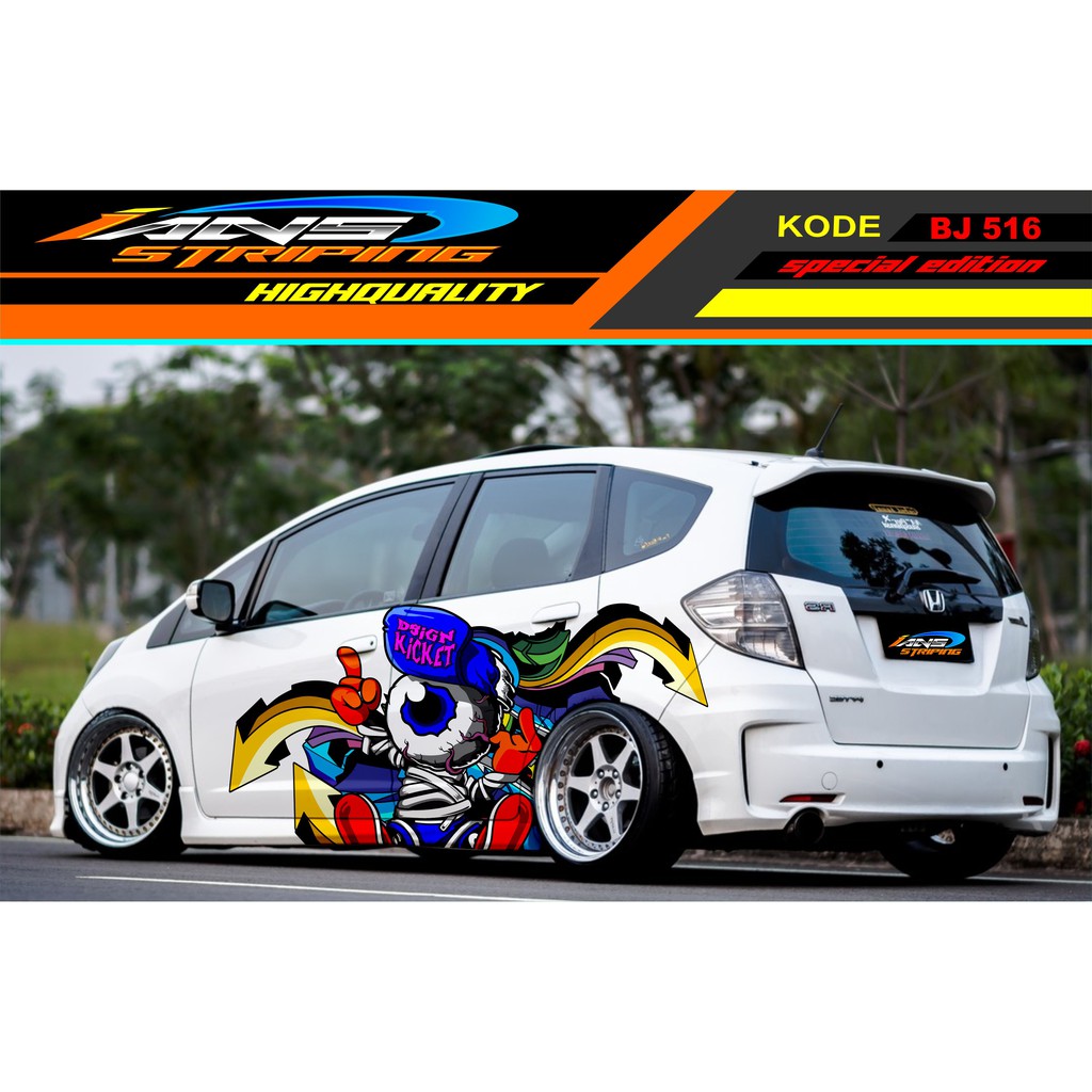 STICKER MOBIL HONDA JAZZ BRIO AGYA YARIS AVANZA / DECAL STICKER MOBIL GRAFITY /STICKER VARIASI MOBIL