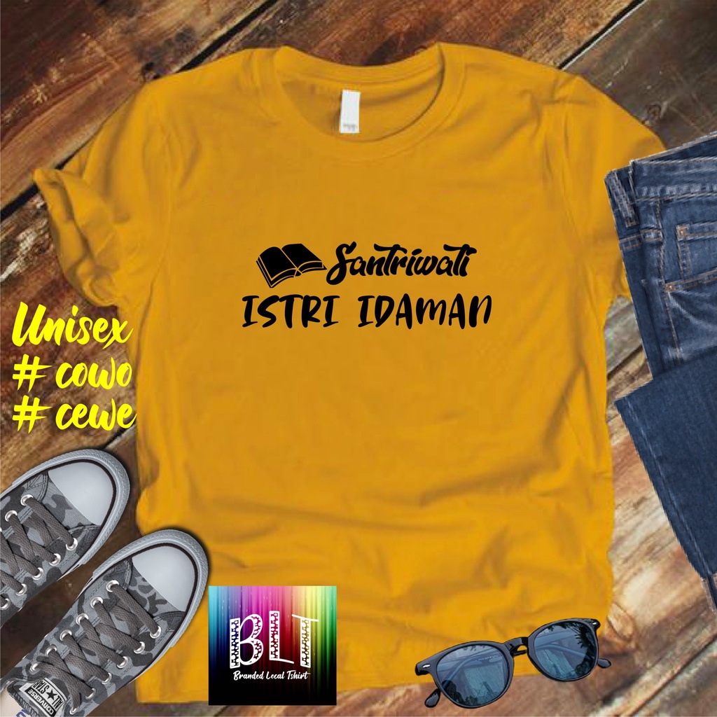 Cod/Kaos Santriwati istri idaman/Kaos Terlaris Kualitas Terjamin Kaos Pria Distro Hits2022/Kaos Murah Kaos Cotton 30s Kaos katun/Kaos Bergambar Kaos Distro Kaos Pria Dan Wanita Kaos Kata2 Lucu Kaos Viral/Kaos Promo/Best Seller