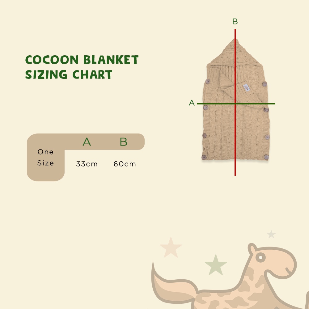 COCOON BABY BLANKET PUER'S (COCOON KNIT BABY/ COCOON BAYI BAHAN RAJUT)