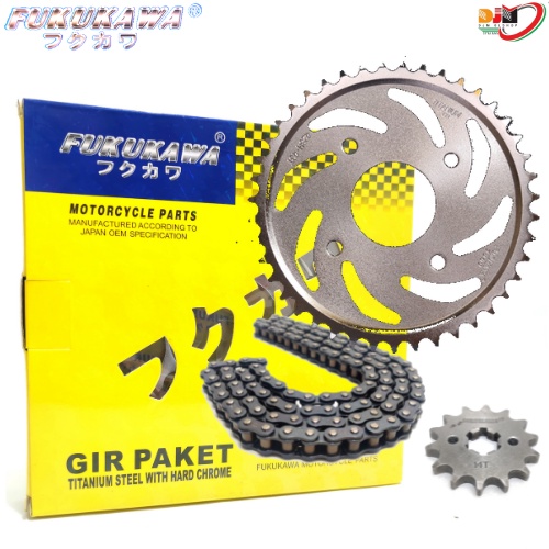 Gear Set Fukukawa Shogun R 110 Rantai 428H-100L-35T-14T