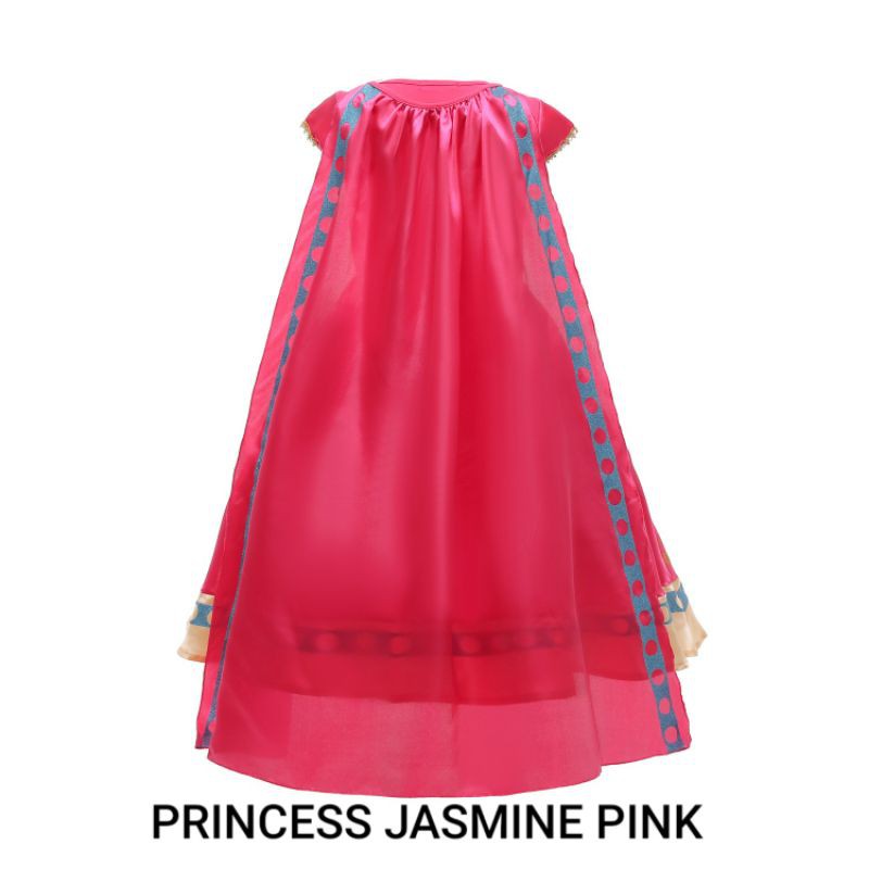 DRESS PRINCESS JASMINE PINK / KOSTUM JASMIN ALADIN IMPORT TEBAL BAGUS / DRESS PRINCESS