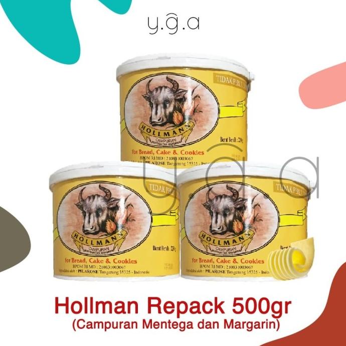 

(BISA COD) Hollman Butter Mentega Margarin Repack 500gr PROMO SPECIAL Kode 360