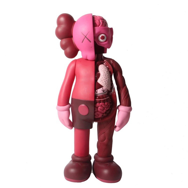 KAWS Toys Statue Patung Mainan Flayed Dissected Half Skull Tengkorak