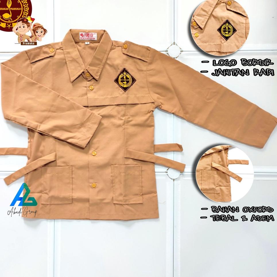 ☚ Baju pramuka cewe SD lengan panjang ℮