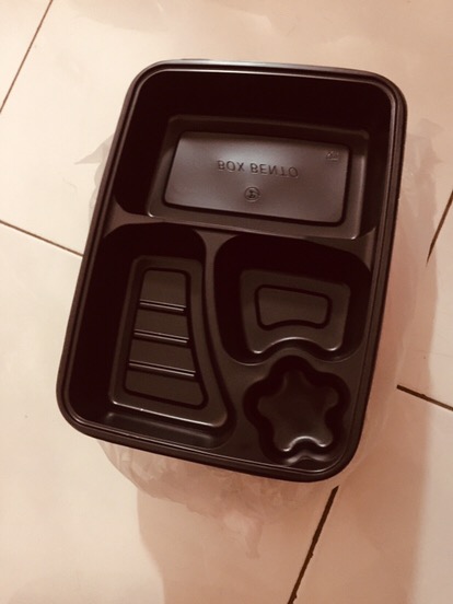 Tray Bento/mika Bento/box Bento/ Bento Sekat 4 + Tutup Bening
