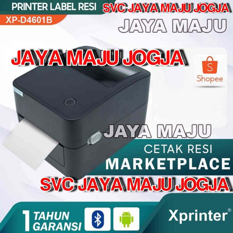 XPRINTER  XP D4601 B  +  HOLDER LABEL  -  HITAM  -  BLUETOOTH  USB  -  203 DPI  -  SPEED  152 MM/S  