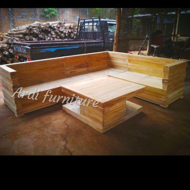 KURSI MINIMALIS - KURSI TAMU - KURSI SUDUT - KURSI KAYU JATI - KURSI POJOK