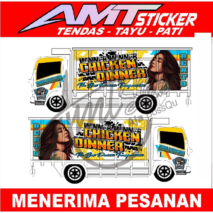 [Terlaris] Stiker Decal Full Body Truk Canter Stiker Body Canter Stiker Truk