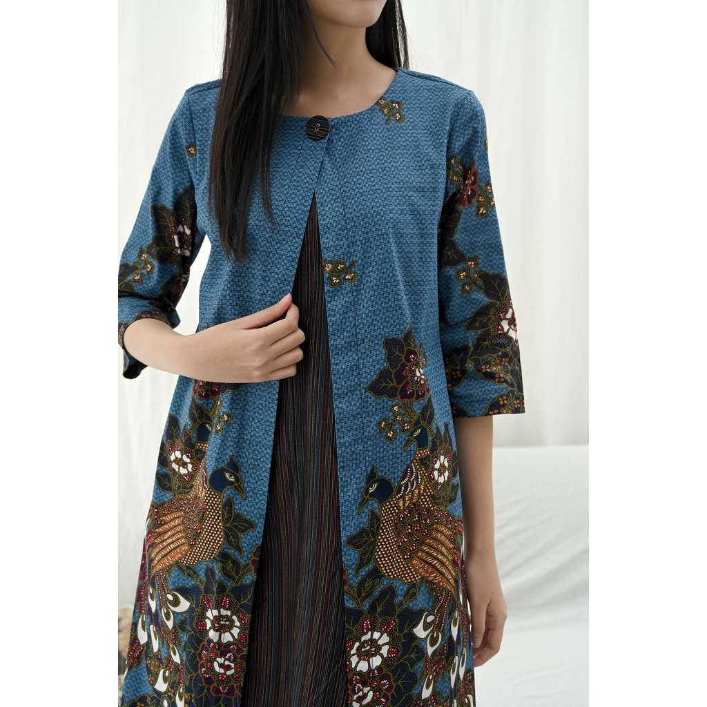 Dress Batik Wanita 252 SMA/ Batik Wanita Modern