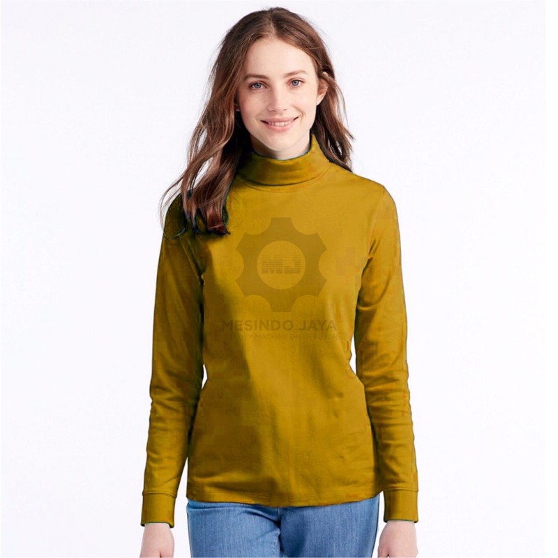 TURTLENECK WANITA / CEWEK TANGAN PANJANG BAJU KAOS LEHER TINGGI POLOS LENGAN PANJANG COD S M L