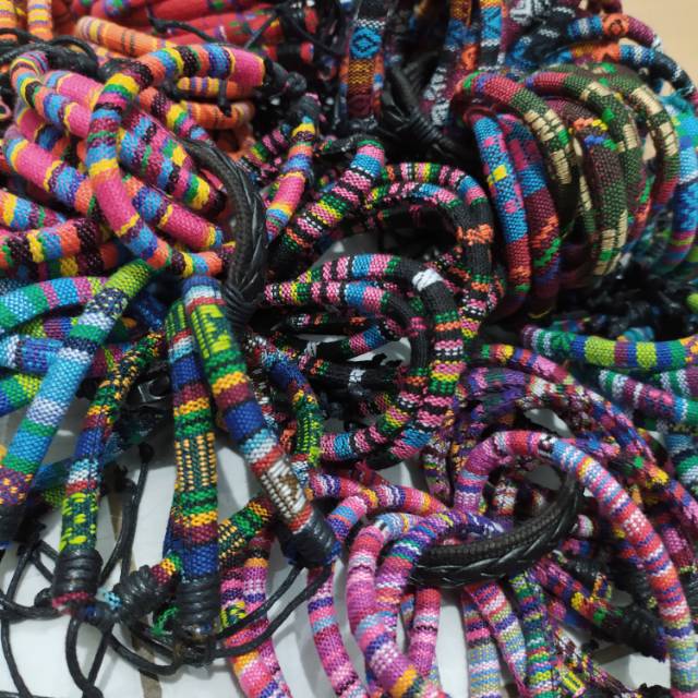 TERMURAH Gelang Etnic -  Gelang Tenun  - Gelang Etnik - Grosir Gelang Etnic