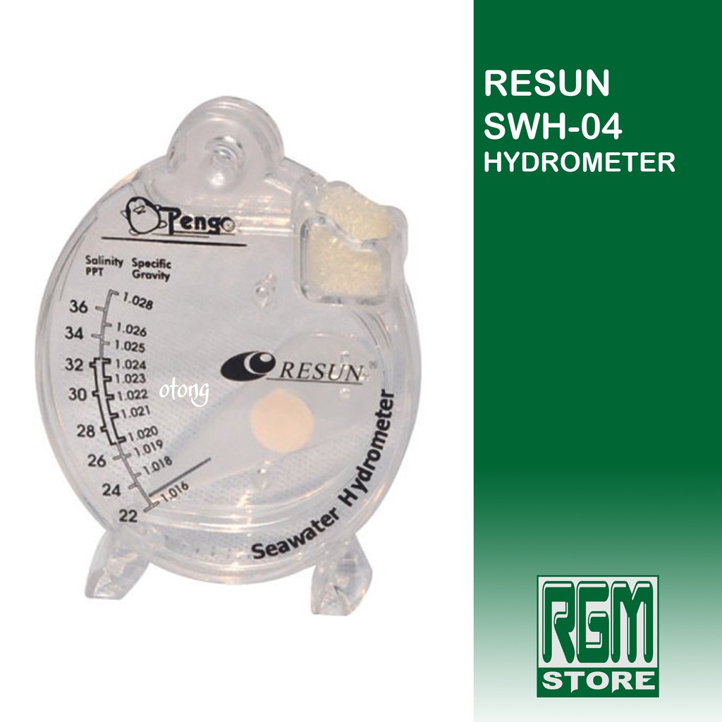 RESUN SWH-04 hydrometer hidrometer alat pengukur kadar garam aquascape aquarium