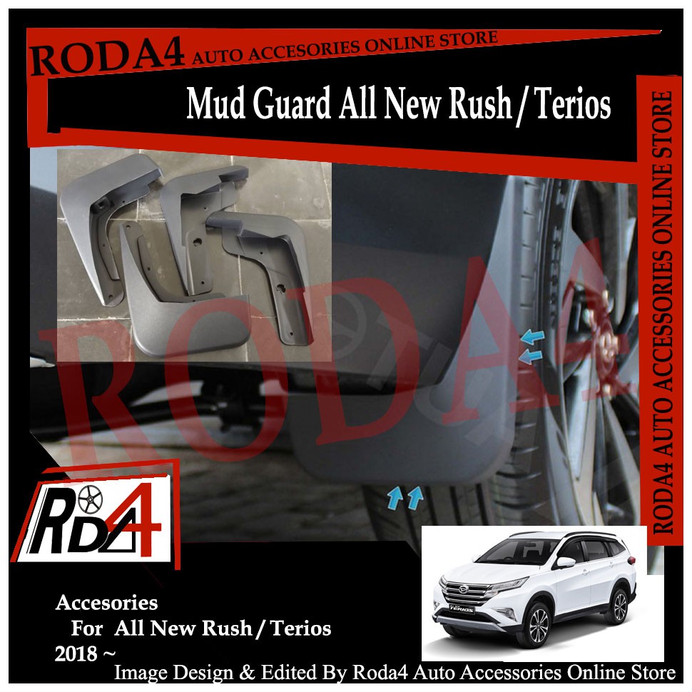 Mudguard Karpet Lumpur All New Terios  - Mud Guard All New Rush 2018