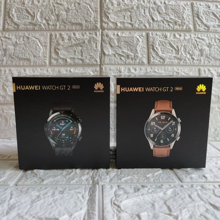 Huawei Watch GT2 Huawei GT 2 Sport Smart Watch 46mm GARANSI RESMI - Black - Brown - Orange