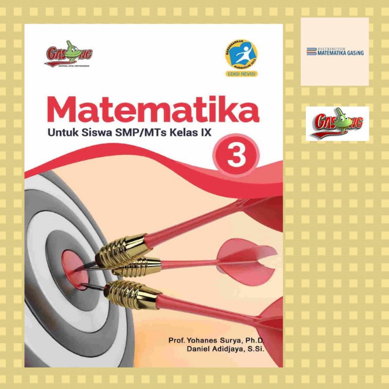 Buku Matematika SMP K13 kelas 3 Karangan Prof. Yohanes Surya