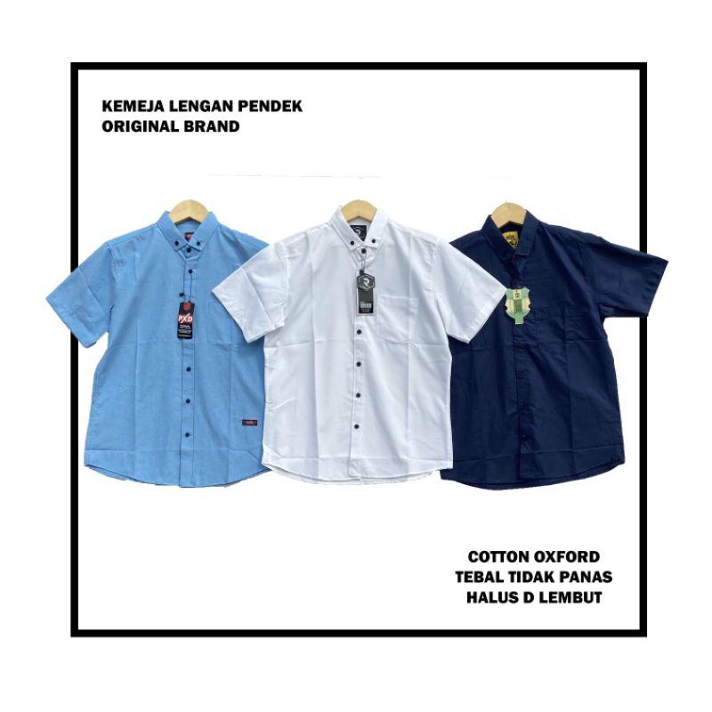 Kemeja Polos Lengan Pendek Model Terbaru//Tampil Keren//Rapi//Casual//Nyaman dipakai