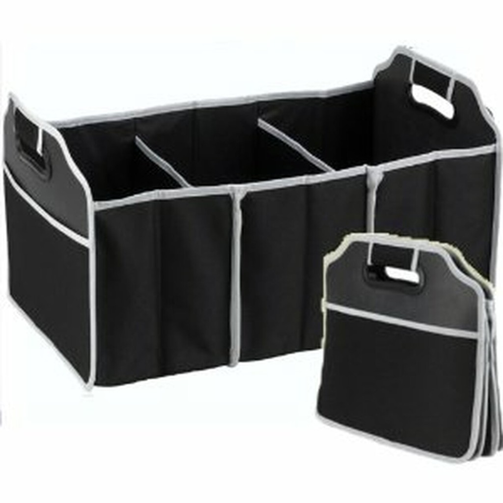 Car Boot Organizer Carrier Box 3 In 1 Organizer Bag Penyimpanan Mobil Dengan Kantong Bisa Dilipat