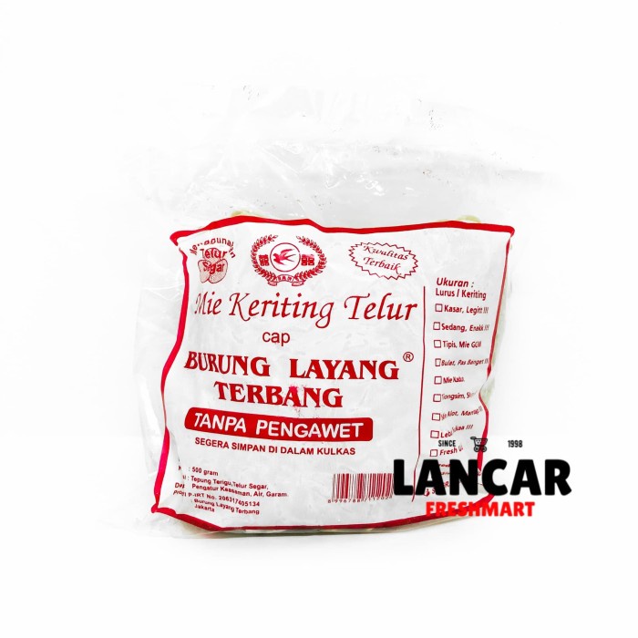 

Ss5g74gfd Mie Keriting Cap Burung Layang Terbang 500Gr Ff04151