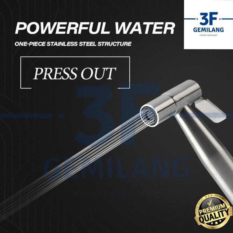 SOLVEX - JET SHOWER TOILET SET STAINLESS STEEL PREMIUM QUALITY