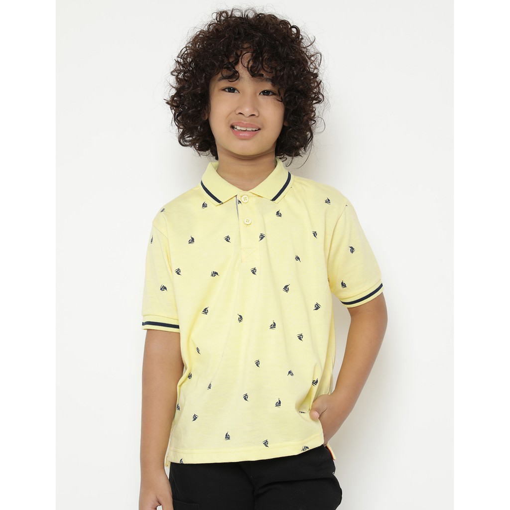  Matahari  Little M Polo  Shirt Fullprint Kapal Anak Laki 