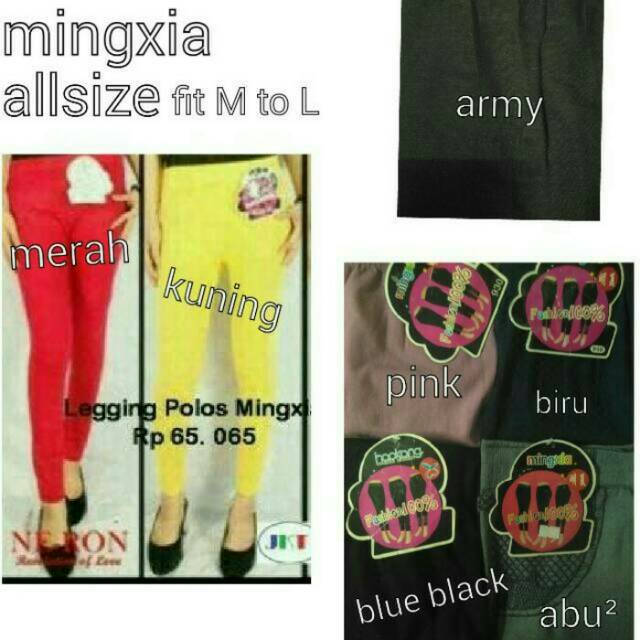 Celana legging dewasa Mingxia