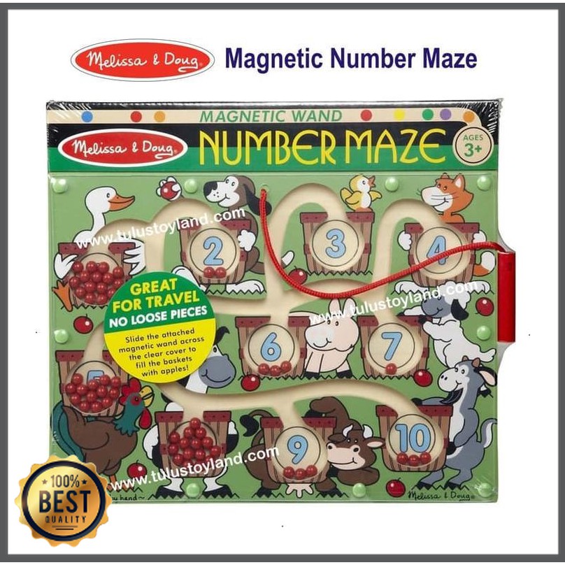 melissa & doug magnetic wand number maze