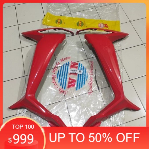 SAYAP TEBENG SUPRA X 125 FI K41 BODY DEPAN SAMPING SET KANAN KIRI MERAH