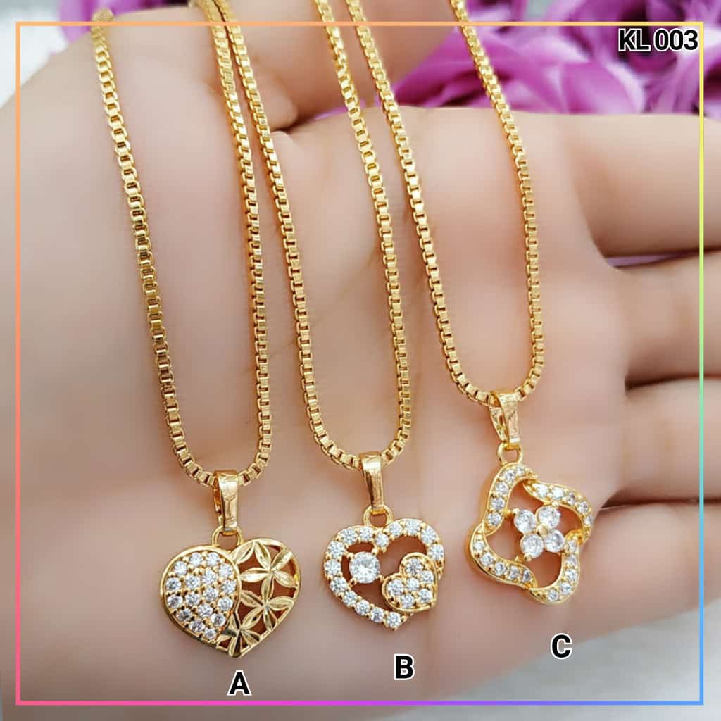 kalung xuping kalung dewasa permata itali lapis emas gold KL 003