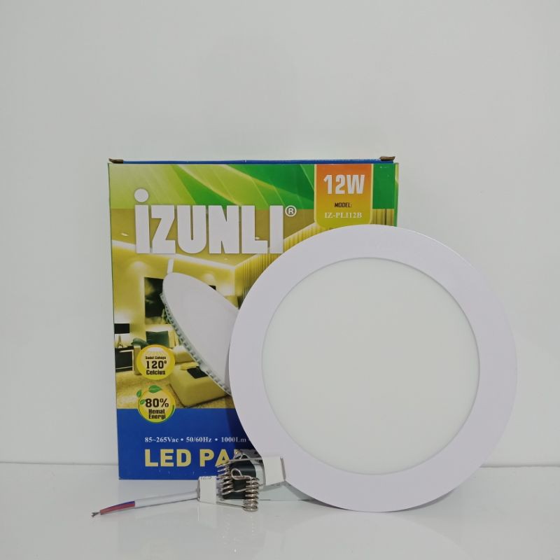 Lampu Led Panel Downlight 12w Bulat Super Terang Hemat
