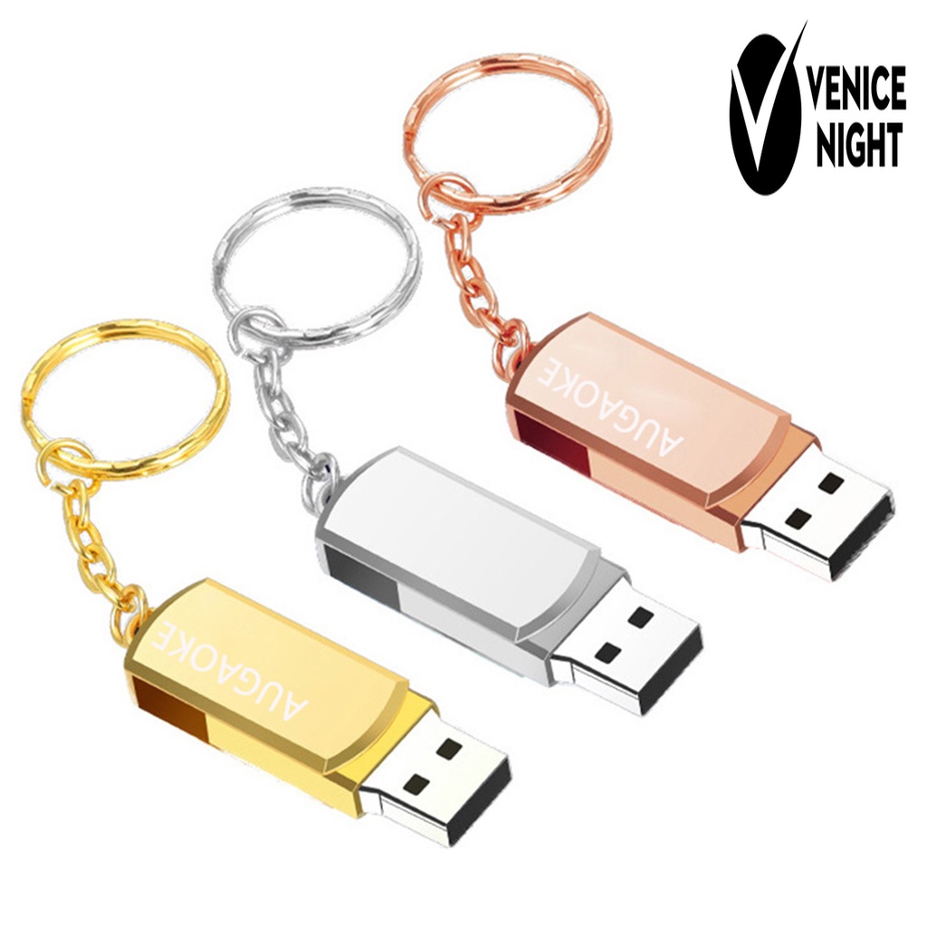 (SF) Augaoke Flashdisk USB 3.0 512GB / 1TB / 2TB Plug &amp; Play Bahan Metal Anti Air Untuk PC