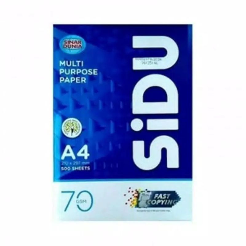 

Kertas HVS A4 70gr/ 80gr/ F4 70gr/ 80gr SIDU Eceran