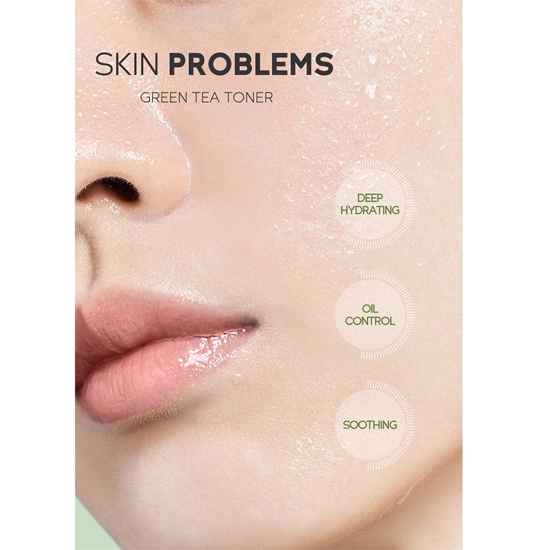 Green Tea Moisturizing Clear Toner Spray Hydrating Moisturizing Moisturizing Refreshing Skin Rejuvenation Spray