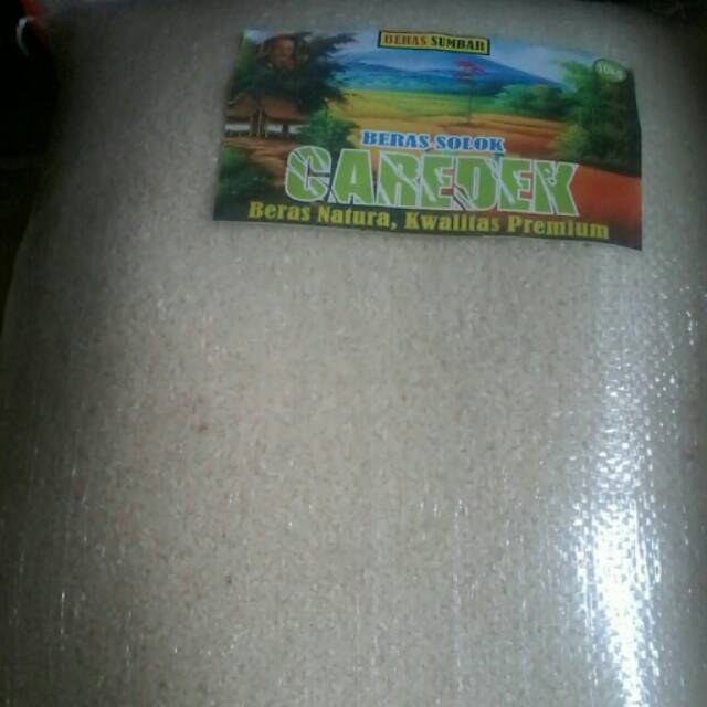 Beras Caredek solok sumbar, kualitas super, lebih lembut setelah dimasak dan harum