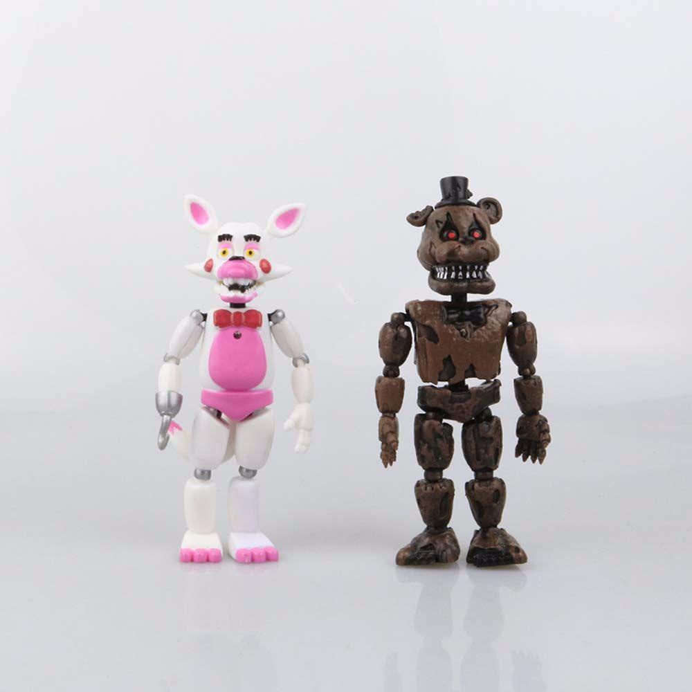 Lanfy Lima Malam Bersama Bergerak Freddy Mainan Hadiah Mainan Gambar Kelinci Mainan Chica Anime Peripheral Duck Freddy Bear Model Koleksi