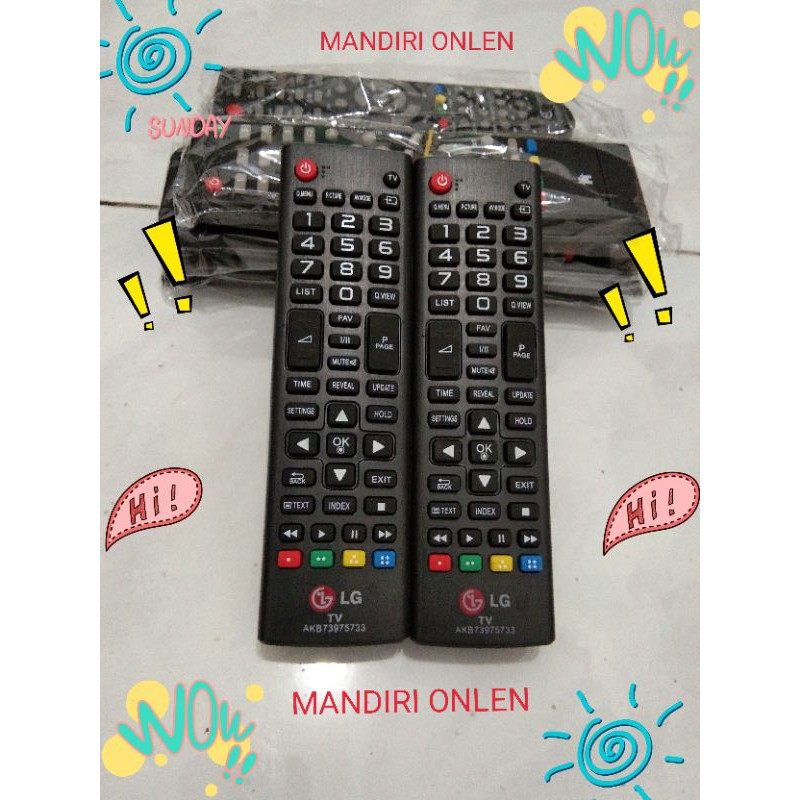 REMOT TV LG LCD/LED AKB73975733 MERAH