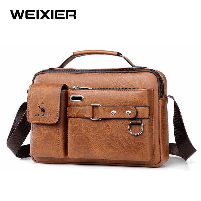 WEIXIER D234 Tas Selempang Pria Kulit Sling Bag Premium WK-SBY