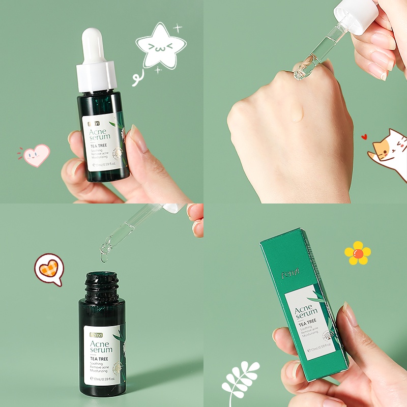 Fenyi Cherry Blossom Serum Vitamin C Tea Tree Green Tea Essence Memudar Bekas Jerawat Bintik 17ml