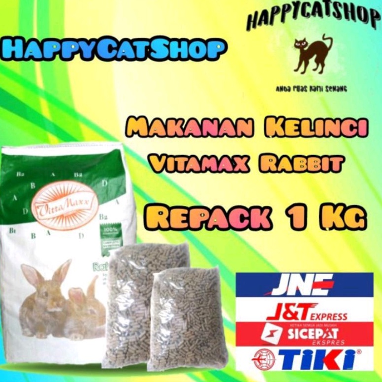 Makanan Kelinci Vitamax Rbbit Repack 5 Kg (5pcs) - Makanan Kelinci Vitamax Rabbit
