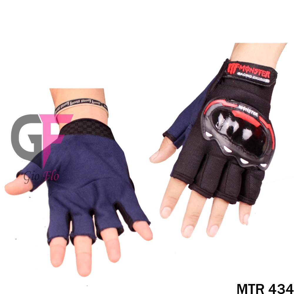 GIOFLO Sarung Tangan Batok Half Finger Setengah Jari Red / MTR 434