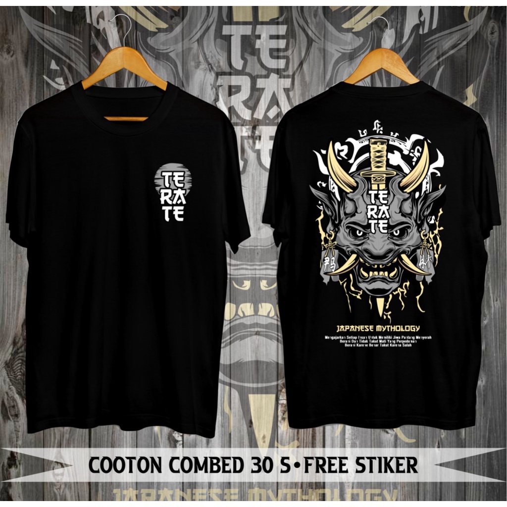KAOS TERATE WARU PUTIH CLOTH JAPAN MYTHOLOGY