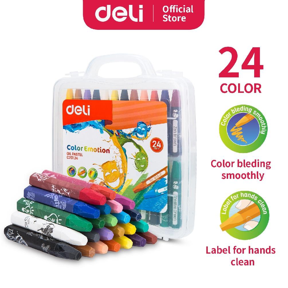 

Ks9Code Deli Oil Pastel Crayon Krayon 12/24/36 Warna Cerah Sempurna Tidak Beracun EC20124(populer)W4