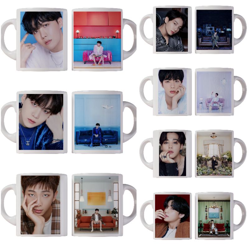 Jual Mug BTS BE Gelas BTS Mug BT21 Mug Murah gelas BT21 souvenir mug kpop souvenir BTS life goes on